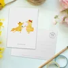 Mr. & Mrs. Panda Postkarte Füchse Hochzeit - Weiß - Produktbild-Vorschau 3