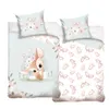 Kinderbettwäsche Blumen Reh, Hase & Schmetterling 135x200 + Produktbild-Vorschau 2
