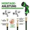 Flex-Gartenschlauch 7,5m dehnbar Gewebe-Wasserschlauch Set Produktbild-Vorschau 2