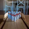 Relaxdays Tischbowling, Mini Bowlingbahn, Set mit 10 Pins, Produktbild-Vorschau 6