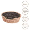 Cestino per cani in vimini ovale con un cuscino 85x67 H21 Anteprima dell’immagine prodotto 1