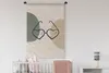 MuchoWow® Wandteppich Wandbehang Sonnenbrille - Herz - Produktbild-Vorschau 2