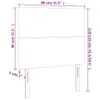 vidaXL Kopfteile 2 Stk. Grau 80x5x78/88 cm Kunstleder -  Produktbild-Vorschau 9