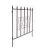 Schmuckzaun Metallzaun Gartenzaun 72x67 cm Zaunelemente 2er Produktbild-Vorschau 9