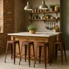 sgabello da bar in metallo dal design industriale 78cm in Anteprima dell’immagine prodotto 2