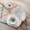 Cappuccino-Untertasse - Sunny Day Stripes / Streifen - Produktbild-Vorschau 4