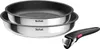 Two Tefal frying pans stacked on top of each other, with a detachable handle to the right. Podgląd zdjęcia produktu