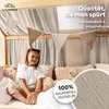 Musselin Hausbett Himmel für Kinderzimmer mit Gold Produktbild-Vorschau 2