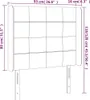 The Living Store LED Kopfteil Creme 93x16x118/128 cm Stoff Produktbild-Vorschau 6