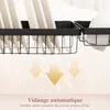 HOMCOM Égouttoir à vaisselle au-dessus de l'évier, séchoir Voir les images du produit 6