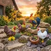 Relaxdays tuinbeeld, witte haan, weerbestendige Productafbeelding-voorbeeld 3