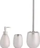 MSV Bad Serie "Oman" WC Bürste aus Keramik silber Produktbild-Vorschau 1