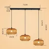 ZMH Pendelleuchte Boho Hängelampe Rattan Lampe Hängend Produktbild-Vorschau 7