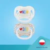 Canpol babies Silikon Schnuller symmetrisch LoveMum&Dad 0-6 Produktbild-Vorschau 14