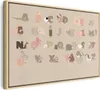 Italienischer Leinwand Leinwandbild - Alphabet at the Zoo - Produktbild-Vorschau 1