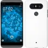 PhoneNatic Case kompatibel mit LG Q8 - Hülle weiß gummiert Produktbild-Vorschau 1