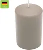 Stumpenkerze aus Paraffin, Sand, WENZEL, 80/60 mm, Produktbild-Vorschau 2
