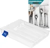 KONZEPT Besteckkasten für Schubladen 31x23x4,5cm Weiß - Produktbild-Vorschau 1