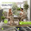 Juskys Polyrattan Gartentisch Yoro rund - wetterfest Ø 80 Produktbild-Vorschau 7