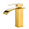 Waschtischarmatur Wasserhahn Bad Gold Waschbecken Einhebel Produktbild-Vorschau 2