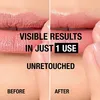 A split image showing a 'before' and 'after' comparison of lips, with text overlays highlighting results. Náhled obrázku produktu