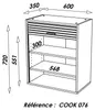 SIMMOB Küchenschrank Schrank Oberschrank Hängeschrank mit Produktbild-Vorschau 7
