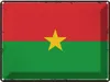 vianmo Blechschild 30x40 cm Burkina Fasos Retro Faso Flagge Produktbild-Vorschau 1