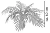 Decovego künstlicher Palmfarn Sagopalme, Kunstpflanze 60 Produktbild-Vorschau 6