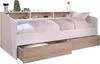 Lit Banquette 2 Tiroirs, 90 x 200/190 cm, MDF,Reproduction Voir les images du produit 1