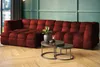 KAWOLA Sofa ROSARIO Ecksofa Velvet bordeaux Recamiere links Produktbild-Vorschau 2