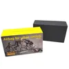 A product box for an airbag for urban cyclists, with a black box behind it. Produktbild-Vorschau