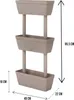 Set von 3 Gefäßen für den Hausgarten, Set von 3 Blumentür Produktbild-Vorschau 3