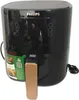A black Philips air fryer with a gold handle is shown against a white background. Produktbild-Vorschau