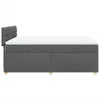 Boxspringbett mit Matratze Dunkelgrau 140x190 cm Stoff Produktbild-Vorschau 5