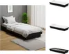 vidaXL Massivholzbett Schwarz 75x190 cm -  Betten & Produktbild-Vorschau 1