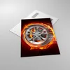 Bilder auf glas - Einteilig - Rad Flammen Felge - 70x100cm Produktbild-Vorschau 2