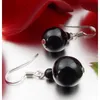 Ohrringe Ohrhänger aus Onyx & 925er Silber schwarz glatt Produktbild-Vorschau 4