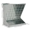 A galvanized metal feeder for livestock, with dimensions labeled. Podgląd zdjęcia produktu