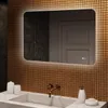 Badkamerspiegel 100x70 cm - afgeronde vorm met Productafbeelding-voorbeeld 1