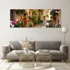 Bilder auf glas - Blume Straße Haus - 140x50cm - Glasbilder Produktbild-Vorschau 7
