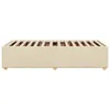 vidaXL Bettgestell ohne Matratze Creme 90x190 cm Stoff Produktbild-Vorschau 4