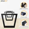MetaloPro Extreme Stabile Metall Lange Tischbeine, Schwarz Produktbild-Vorschau 2