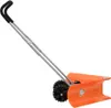 vidaXL Schneeschieber mit Teleskopgriff Orange Stahl Produktbild-Vorschau 2