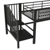 Flieks Etagenbett 90x200cm mit Treppe, Kinder Hochbett mit Produktbild-Vorschau 6