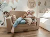 Divano pieghevole 3 in 1 Flumi per bambini, beige con Anteprima dell’immagine prodotto 7