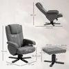 HOMCOM Relaxsessel mit Hocker, drehbarer Fernsehsessel mit Produktbild-Vorschau 3