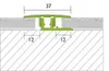 PROLINE Edelstahl Universal Übergangsprofil PROCOVERclip, Produktbild-Vorschau 2