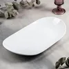 Wilmax Servierplatte 33 x 18.5 cm aus Porzellan, Weiß Produktbild-Vorschau 3