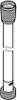 A black and white line drawing of a shower hose extension. Náhled obrázku produktu