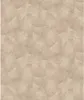A full-frame shot of a textured wallpaper with a repeating pattern of fan-like shapes in shades of beige and tan. Podgląd zdjęcia produktu